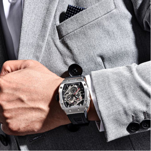 Годинник чоловічий Pagani Design PD-YS012 Silver-Black-3